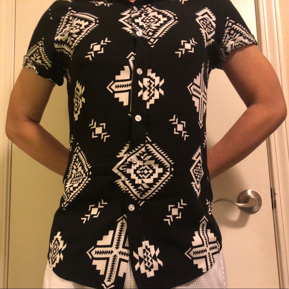 ASOS Short sleeve shirt in South Western print